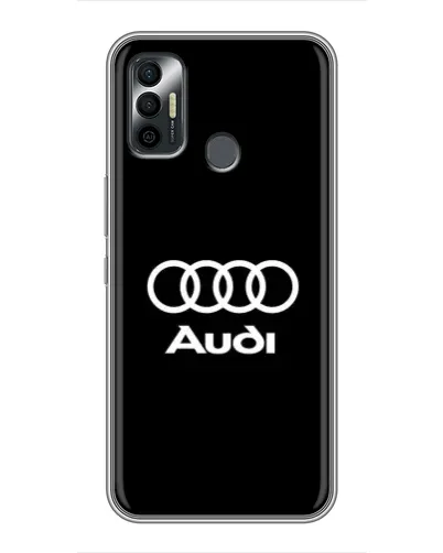Чохол для TECNO Spark 7 (KF6n) з картинкою «Класичне лого Audi»