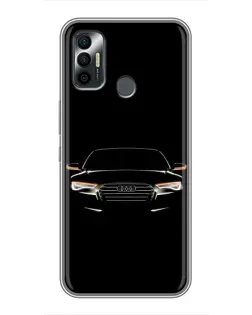 Чохол для TECNO Spark 7 (KF6n) з картинкою «Audi — нічний контур»