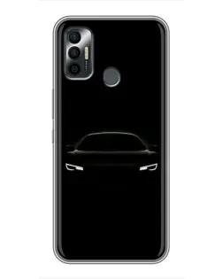Чохол для TECNO Spark 7 (KF6n) з картинкою «Погляд Audi у темряві»