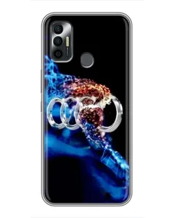 Чохол для TECNO Spark 7 (KF6n) з картинкою «Енергія лого Audi»