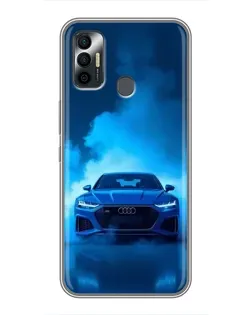 Чохол для TECNO Spark 7 (KF6n) з картинкою «Audi — блакитна енергія»