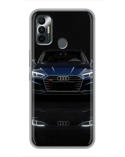 Чохол для TECNO Spark 7 (KF6n) з картинкою «Audi — нічне відображення»