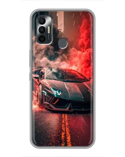Чехол для TECNO Spark 7 (KF6n) с картинкой «Lamborghini красный дым» Чехол для TECNO Spark 7 (KF6n) с картинкой «Lamborghini красный дым»