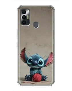 Чехол для TECNO Spark 7 (KF6n) с картинкой «Стич на коричневом фоне» Чехол для TECNO Spark 7 (KF6n) с картинкой «Стич на коричневом фоне»
