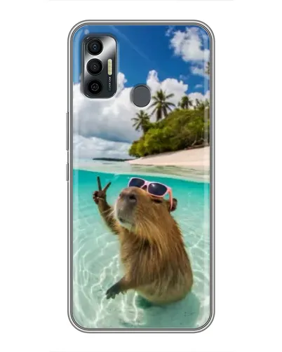 Чохол для TECNO Spark 7 (KF6n) з картинкою «Капібара на морі» Чохол для TECNO Spark 7 (KF6n) з картинкою «Капібара на морі»