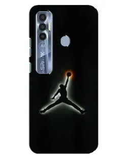 Чохол для TECNO Spark 7 Pro з картинкою «Jordan Gradient Logo»