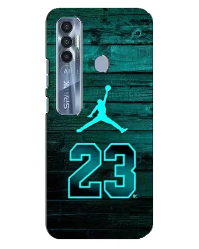 Чохол для TECNO Spark 7 Pro з картинкою «Jordan Cyan 23» Чохол для TECNO Spark 7 Pro з картинкою «Jordan Cyan 23»
