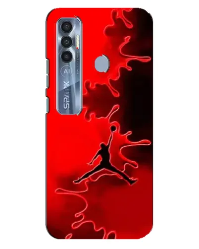 Чохол для TECNO Spark 7 Pro з картинкою «Jordan Red Smoke» Чохол для TECNO Spark 7 Pro з картинкою «Jordan Red Smoke»