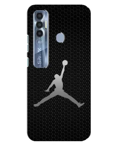 Чохол для TECNO Spark 7 Pro з картинкою «Jordan Dark Carbon» Чохол для TECNO Spark 7 Pro з картинкою «Jordan Dark Carbon»