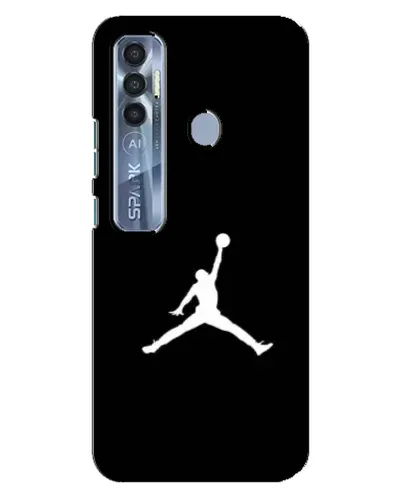 Чохол для TECNO Spark 7 Pro з картинкою «Jordan Silhouette» Чохол для TECNO Spark 7 Pro з картинкою «Jordan Silhouette»