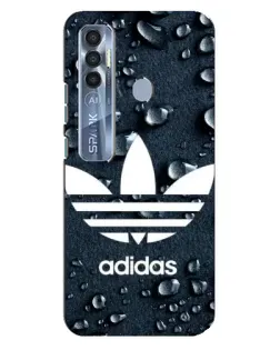 Чохол для TECNO Spark 7 Pro з картинкою «Adidas Trefoil Blue»