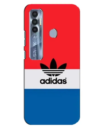 Чехол для TECNO Spark 7 Pro с картинкой «Ретро блоки Adidas» Чехол для TECNO Spark 7 Pro с картинкой «Ретро блоки Adidas»