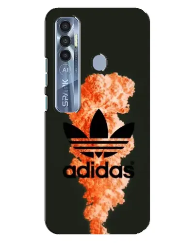 Чехол для TECNO Spark 7 Pro с картинкой «Оранжевый дым Adidas» Чехол для TECNO Spark 7 Pro с картинкой «Оранжевый дым Adidas»