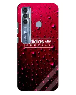 Чехол для TECNO Spark 7 Pro с картинкой «Adidas Gold Marble»