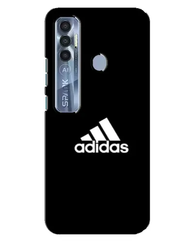 Чехол для TECNO Spark 7 Pro с картинкой «Черная классика Adidas» Чехол для TECNO Spark 7 Pro с картинкой «Черная классика Adidas»