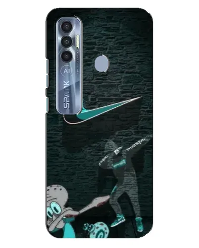 Чехол для TECNO Spark 7 Pro с картинкой «Спортивный арт Nike»