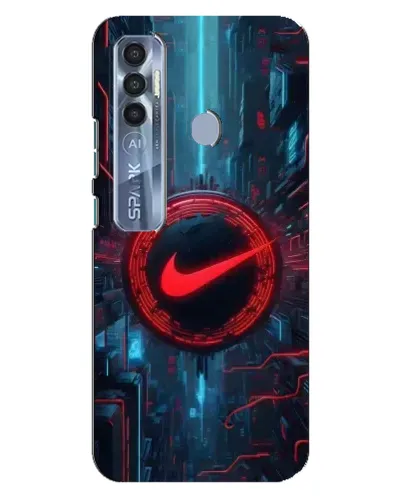 Чехол для TECNO Spark 7 Pro с картинкой «Техногенный стиль Nike»