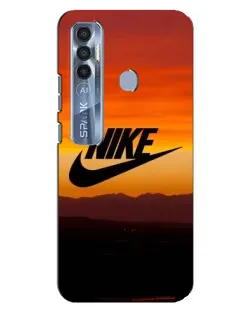Чехол для TECNO Spark 7 Pro с картинкой «Nike — вечерний горизонт»