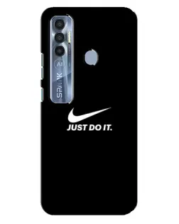 Чехол для TECNO Spark 7 Pro с картинкой «Минимализм от Nike»