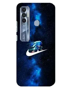 Чехол для TECNO Spark 7 Pro с картинкой «Звездный путь Nike»