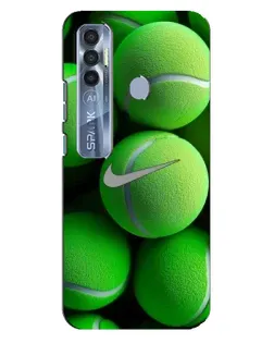 Чехол для TECNO Spark 7 Pro с картинкой «Теннисные мячи Найк»