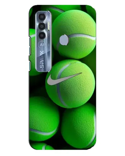 Чехол для TECNO Spark 7 Pro с картинкой «Теннисные мячи Найк»