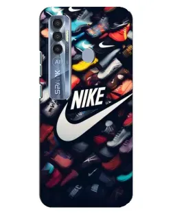 Чехол для TECNO Spark 7 Pro с картинкой «Коллекция кроссовок Nike»