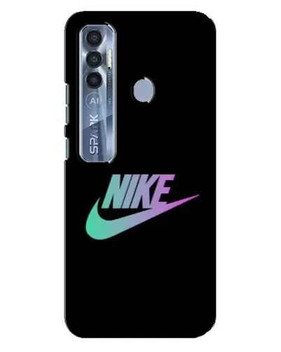 Чехол для TECNO Spark 7 Pro с картинкой «Nike — городская ночь»