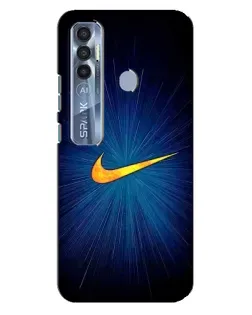 Чохол для TECNO Spark 7 Pro з картинкою «Синій пульс Nike»