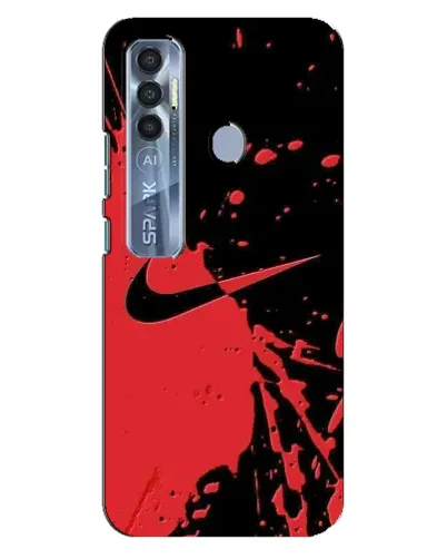 Чохол для TECNO Spark 7 Pro з картинкою «Червоні бризки Nike» Чохол для TECNO Spark 7 Pro з картинкою «Червоні бризки Nike»