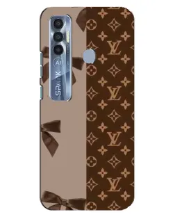 Чохол для TECNO Spark 7 Pro з картинкою «Louis Vuitton — банти»