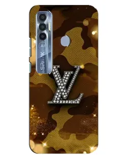 Чохол для TECNO Spark 7 Pro з картинкою «Камуфляжний Louis Vuitton»