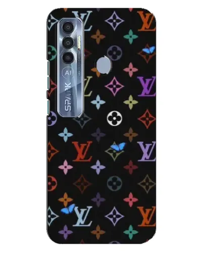 Чохол для TECNO Spark 7 Pro з картинкою «Кольорова монограма LV» Чохол для TECNO Spark 7 Pro з картинкою «Кольорова монограма LV»
