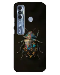 Чохол для TECNO Spark 7 Pro з картинкою «LV — мармуровий принт»
