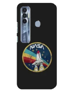 Чехол для TECNO Spark 7 Pro с картинкой «NASA — эмблема миссии»