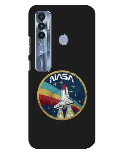 Чехол для TECNO Spark 7 Pro с картинкой «NASA — эмблема миссии»