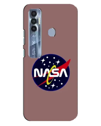 Чехол для TECNO Spark 7 Pro с картинкой «NASA — ретро космос»