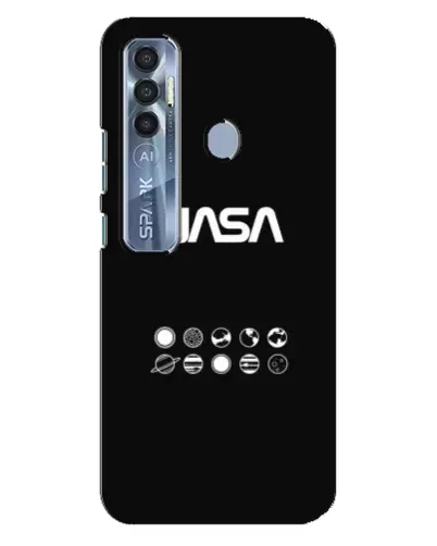 Чехол для TECNO Spark 7 Pro с картинкой «NASA — технический принт»