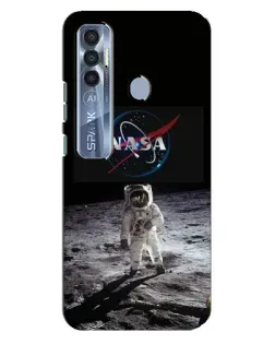 Чехол для TECNO Spark 7 Pro с картинкой «Астронавт на Луне»