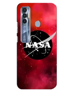 Чехол для TECNO Spark 7 Pro с картинкой «NASA — красная туманность»
