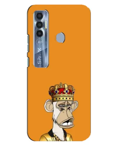 Чехол для TECNO Spark 7 Pro с картинкой «Золотая обезьяна Bored Ape» Чехол для TECNO Spark 7 Pro с картинкой «Золотая обезьяна Bored Ape»