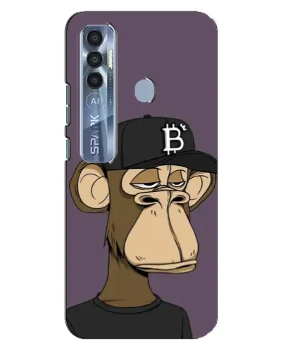 Чехол для TECNO Spark 7 Pro с картинкой «Bored Ape в кепке» Чехол для TECNO Spark 7 Pro с картинкой «Bored Ape в кепке»