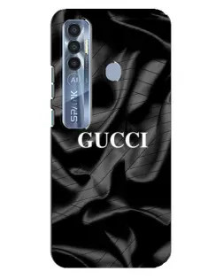 Чехол для TECNO Spark 7 Pro с картинкой «Gucci — шелковые волны»