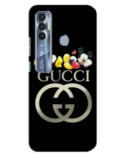 Чехол для TECNO Spark 7 Pro с картинкой «Gucci — герои Disney»