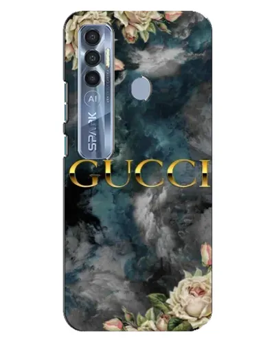 Чехол для TECNO Spark 7 Pro с картинкой «Абстрактные цветы Gucci» Чехол для TECNO Spark 7 Pro с картинкой «Абстрактные цветы Gucci»