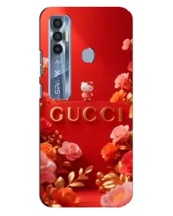Чехол для TECNO Spark 7 Pro с картинкой «Gucci — золотой сад»