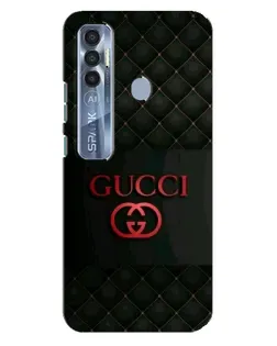 Чехол для TECNO Spark 7 Pro с картинкой «Gucci — стеганый черный»