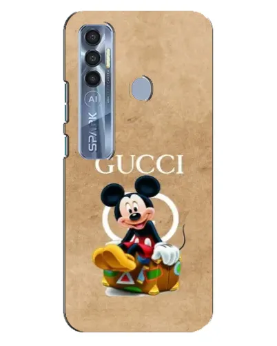 Чехол для TECNO Spark 7 Pro с картинкой «Микки Маус Gucci — крафт» Чехол для TECNO Spark 7 Pro с картинкой «Микки Маус Gucci — крафт»