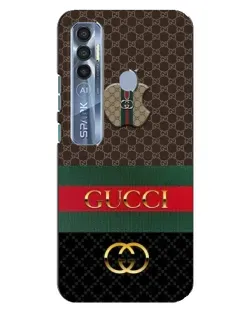 Чехол для TECNO Spark 7 Pro с картинкой «Gucci — брендированный десерт»