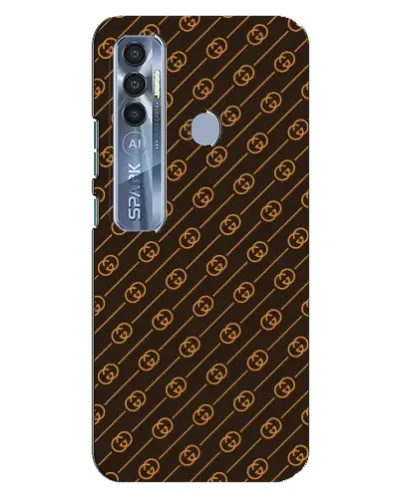 Чехол для TECNO Spark 7 Pro с картинкой «Gucci — золотые диагонали» Чехол для TECNO Spark 7 Pro с картинкой «Gucci — золотые диагонали»